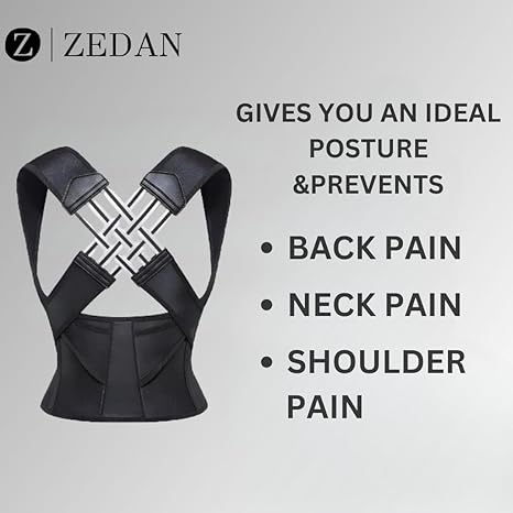 Posture Corrector Free Size Designed to provide exceptional Back Straight And Shoulder Support Belt