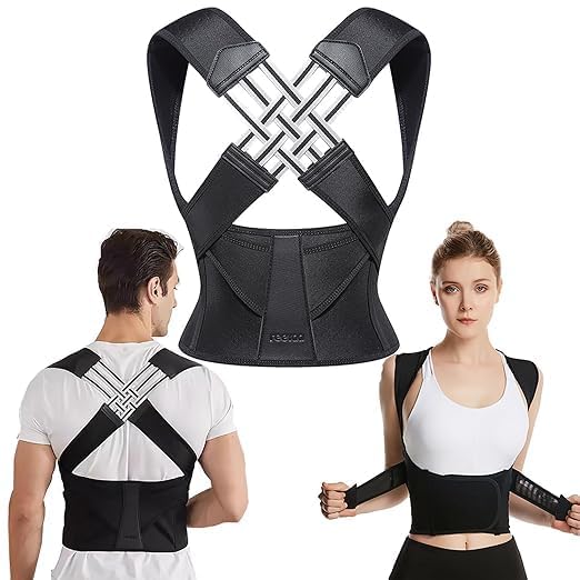 Posture Corrector Free Size Designed to provide exceptional Back Straight And Shoulder Support Belt