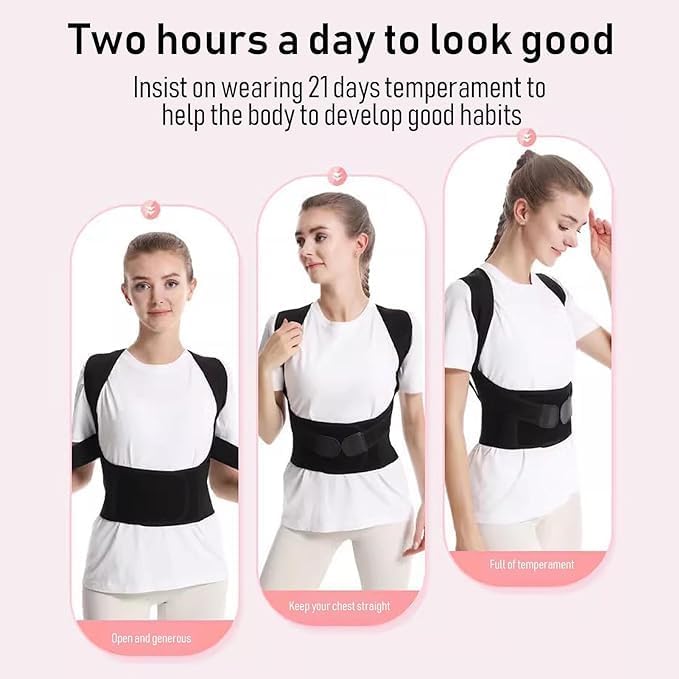 Posture Corrector Free Size Designed to provide exceptional Back Straight And Shoulder Support Belt
